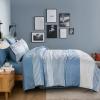 imageBlue Comforter Set Queen SizeBoho Striped Comforters for Boys ampamp Girls7 Pieces Bed in A Bag Simple NeutralStyle Bedding Sets for Kids TeenBlue