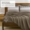 imageBlue Comforter Set Queen SizeBoho Striped Comforters for Boys ampamp Girls7 Pieces Bed in A Bag Simple NeutralStyle Bedding Sets for Kids TeenBrown