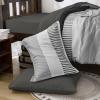 imageBlue Comforter Set Queen SizeBoho Striped Comforters for Boys ampamp Girls7 Pieces Bed in A Bag Simple NeutralStyle Bedding Sets for Kids TeenDark Gray