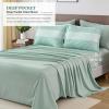 imageBlue Comforter Set Queen SizeBoho Striped Comforters for Boys ampamp Girls7 Pieces Bed in A Bag Simple NeutralStyle Bedding Sets for Kids TeenSage Green