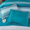imageBlue Comforter Set Queen SizeBoho Striped Comforters for Boys ampamp Girls7 Pieces Bed in A Bag Simple NeutralStyle Bedding Sets for Kids TeenTeal