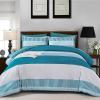 imageBlue Comforter Set Queen SizeBoho Striped Comforters for Boys ampamp Girls7 Pieces Bed in A Bag Simple NeutralStyle Bedding Sets for Kids TeenTeal