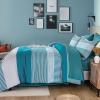 imageBlue Comforter Set Queen SizeBoho Striped Comforters for Boys ampamp Girls7 Pieces Bed in A Bag Simple NeutralStyle Bedding Sets for Kids TeenTeal