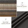 imageBoho Queen Comforter Set 8 Pieces Teal Comforter Bohemian Striped Bed in A BagSoft Microfiber Bedding Set for All SeasonsBrown and Black