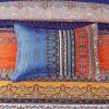imageBoho Queen Comforter Set 8 Pieces Teal Comforter Bohemian Striped Bed in A BagSoft Microfiber Bedding Set for All SeasonsBurnt Orange