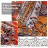 imageBoho Queen Comforter Set 8 Pieces Teal Comforter Bohemian Striped Bed in A BagSoft Microfiber Bedding Set for All SeasonsBurnt Orange