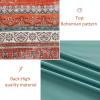imageBoho Queen Comforter Set 8 Pieces Teal Comforter Bohemian Striped Bed in A BagSoft Microfiber Bedding Set for All SeasonsTerracotta