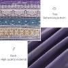 imageBoho Queen Comforter Set 8 Pieces Teal Comforter Bohemian Striped Bed in A BagSoft Microfiber Bedding Set for All SeasonsViolet