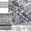 imageCottolester Boho Comforter Set Queen Size8 Piece Bed in a Bag Bohemian Striped Bedding Quilt SetPurple Paisley Floral Comforter and Sheet SetSoft Microfiber Complete Bedding Sets for All SeasonGray