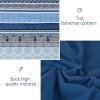 imageCottolester Boho Comforter Set Queen Size8 Piece Bed in a Bag Bohemian Striped Bedding Quilt SetPurple Paisley Floral Comforter and Sheet SetSoft Microfiber Complete Bedding Sets for All SeasonNavy Blue