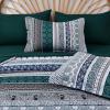 imageCottolester Boho Comforter Set Queen Size8 Piece Bed in a Bag Bohemian Striped Bedding Quilt SetPurple Paisley Floral Comforter and Sheet SetSoft Microfiber Complete Bedding Sets for All SeasonEmerald Green
