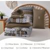 imageCottolester Boho Comforter Set Queen Size8 Piece Bed in a Bag Bohemian Striped Bedding Quilt SetPurple Paisley Floral Comforter and Sheet SetSoft Microfiber Complete Bedding Sets for All SeasonBrown