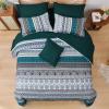 imageCottolester Boho Comforter Set Queen Size8 Piece Bed in a Bag Bohemian Striped Bedding Quilt SetPurple Paisley Floral Comforter and Sheet SetSoft Microfiber Complete Bedding Sets for All SeasonEmerald Green