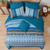 imageCottolester Boho Comforter Set Queen Size8 Piece Bed in a Bag Bohemian Striped Bedding Quilt SetPurple Paisley Floral Comforter and Sheet SetSoft Microfiber Complete Bedding Sets for All SeasonTeal Blue
