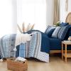 imageCottolester Boho Comforter Set Queen Size8 Piece Bed in a Bag Bohemian Striped Bedding Quilt SetPurple Paisley Floral Comforter and Sheet SetSoft Microfiber Complete Bedding Sets for All SeasonNavy Blue