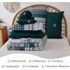 imageCottolester Boho Comforter Set Queen Size8 Piece Bed in a Bag Bohemian Striped Bedding Quilt SetPurple Paisley Floral Comforter and Sheet SetSoft Microfiber Complete Bedding Sets for All SeasonEmerald Green