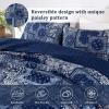 imageCottolester Queen Quilt Set 3 PiecesEmerald Green Patchwork Quilt SetBoho Farmhouse Bedspread Soft Microfiber Bedding Set 96quotx90quotBlue