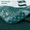 imageCottolester Queen Quilt Set 3 PiecesEmerald Green Patchwork Quilt SetBoho Farmhouse Bedspread Soft Microfiber Bedding Set 96quotx90quotEmerald Green