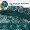 imageCottolester Queen Quilt Set 3 PiecesEmerald Green Patchwork Quilt SetBoho Farmhouse Bedspread Soft Microfiber Bedding Set 96quotx90quotEmerald Green