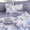 imageQueen Comforter Set 7 Pieces Floral Comforter Bed in A BagCoral Botanical Comforter Set with PillowcasesSoft Microfiber Complete Bedding Sets for All SeasonPurple