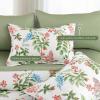 imageQueen Comforter Set 7 Pieces Floral Comforter Bed in A BagCoral Botanical Comforter Set with PillowcasesSoft Microfiber Complete Bedding Sets for All SeasonGreen