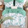 imageQueen Comforter Set 7 Pieces Floral Comforter Bed in A BagCoral Botanical Comforter Set with PillowcasesSoft Microfiber Complete Bedding Sets for All SeasonAqua