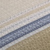 image:imageCottolester Quilt Queen Size Green Patchwork Striped Quilt Set 3 Pieces Soft Lightweight Bedspread Coverlet Bedding Set for All Season 96x90Beige