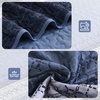 image:imageCottolester Quilt Queen Size Green Patchwork Striped Quilt Set 3 Pieces Soft Lightweight Bedspread Coverlet Bedding Set for All Season 96x90Navy Blue