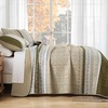 image:imageCottolester Queen Quilt Bedding SetTaupe Grey Patchwork Striped Bedspread Coverlet Set Queen3 Pieces Soft Lightweight Boho Quilt Set for All Season 96x90Brown