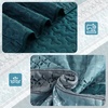 image:imageCottolester Queen Quilt Bedding SetTaupe Grey Patchwork Striped Bedspread Coverlet Set Queen3 Pieces Soft Lightweight Boho Quilt Set for All Season 96x90Teal