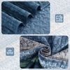 image:imageCottolester Queen Quilt Bedding SetTaupe Grey Patchwork Striped Bedspread Coverlet Set Queen3 Pieces Soft Lightweight Boho Quilt Set for All Season 96x90Blue
