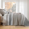 image:imageCottolester Queen Quilt Bedding SetTaupe Grey Patchwork Striped Bedspread Coverlet Set Queen3 Pieces Soft Lightweight Boho Quilt Set for All Season 96x90Taupe Grey