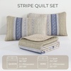 image:imageCottolester Queen Quilt Bedding SetTaupe Grey Patchwork Striped Bedspread Coverlet Set Queen3 Pieces Soft Lightweight Boho Quilt Set for All Season 96x90Beige