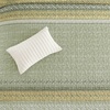 image:imageCottolester Queen Quilt Bedding SetTaupe Grey Patchwork Striped Bedspread Coverlet Set Queen3 Pieces Soft Lightweight Boho Quilt Set for All Season 96x90Sage Green
