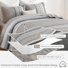 image:imageCottolester Queen Quilt Bedding SetTaupe Grey Patchwork Striped Bedspread Coverlet Set Queen3 Pieces Soft Lightweight Boho Quilt Set for All Season 96x90Taupe Grey